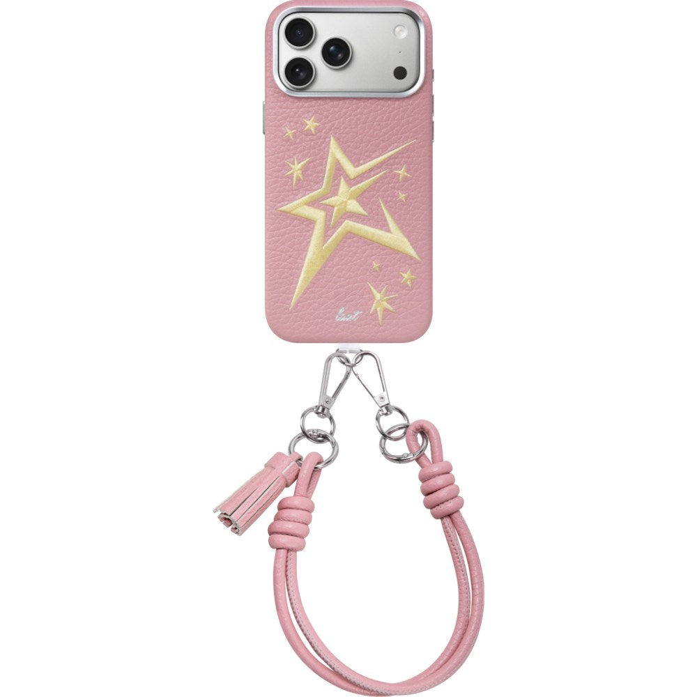 LAUT iPhone 18 Pro Max / 17 Pro Max TWINE EDGE Mobil Cover med Strop - MagSafe Kompatibel - Pink Crush Star