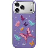 LAUT iPhone 18 Pro / 17 Pro TWINE EDGE Mobil Cover med Strop - MagSafe Kompatibel - Lilac Butterfly