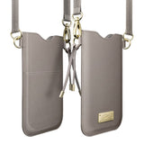 LAUT Vegansk Læder Crossbody Mobil Taske PRESTIGE - Grå (Maks. Mobil: 6,5")