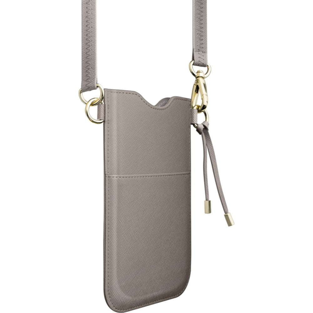 LAUT Vegansk Læder Crossbody Mobil Taske PRESTIGE - Grå (Maks. Mobil: 6,5")