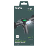 SBS LED sikkerhetslys for sykkel og scooter - svart