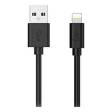 Smartline USB-A til Lightning-kabel 1m. - Svart
