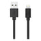 Smartline USB-A til Lightning-kabel 1m. - Svart