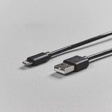 Smartline USB-A til Lightning-kabel 1m. - Svart