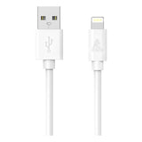 Smartline USB-A til Lightning-kabel 1 m. - Hvit