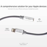 SBS Lightning til 3,5 mm Jackstick Adapter - Grå