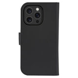 iPhone 16 Pro dbramante1928 Lynge Magnet Flip-deksel i ekte skinn - MagSafe-kompatibel - Svart