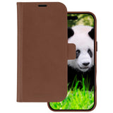 iPhone 16 Plus dbramante1928 Heather Magnet Flip-deksel i ekte skinn - MagSafe-kompatibel - Tan