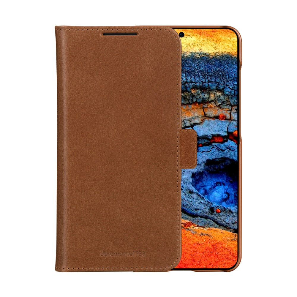 dbramante1928 Heather - Samsung Galaxy S25+ (pluss) - 2-i-1 flipdeksel i ekte skinn - brun