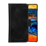 dbramante1928 Lynge - Samsung Galaxy S25 Ultra - Ekte lær 2-i-1 flipdeksel - svart