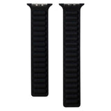 Lippa Apple Watch (38/40/SE/41/42 mm) magnetisk lærreim - svart