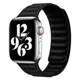 Apple Watch (42/44/SE/45/46/49 mm) Magnetisk Lippa finvevd stropp - svart
