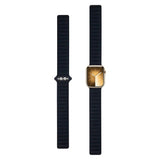 Apple Watch (42/44/SE/45/46/49 mm) Magnetisk Lippa finvevd stropp - svart