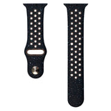 Apple Watch (38/40/SE/41/42 mm) Silikonrem Lippa FLOUR - Svart