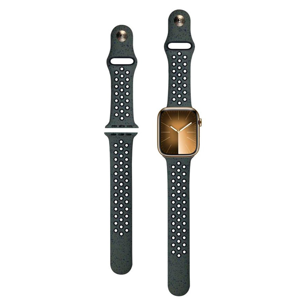 Apple Watch (42/44/SE/45/46/49 mm) Silikonrem Lippa FLOUR - Grønn