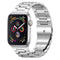 Lippa Apple Watch (38/40/SE/41/42mm) Rem i Rustfri Stål - Sølv