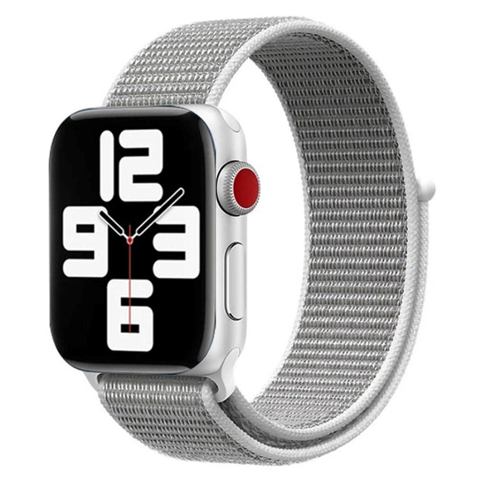 Apple Watch (42/44/SE/45/46/49 mm) Lippa Nylonstropp - Grå