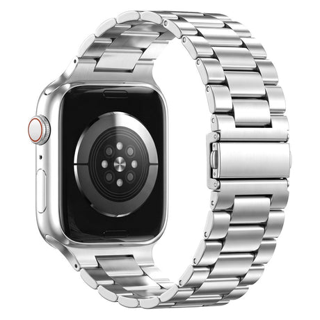 Lippa Apple Watch (42/44/SE/45/46/49 mm) stropp i rustfritt stål - sølv