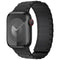 Lippa Apple Watch (38/40/41/42 mm) Magnetisk Silikone Urrem - Sort