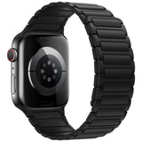 Lippa Apple Watch (38/40/41/42 mm) Magnetisk Silikone Urrem - Sort