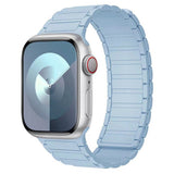Lippa Apple Watch (38/40/41/42 mm) Magnetisk Silikone Urrem - Lyseblå