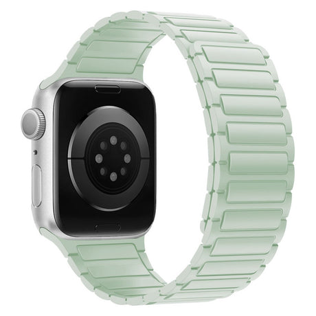 Lippa Apple Watch (38/40/41/42 mm) Magnetisk Silikone Urrem - Mint Grøn