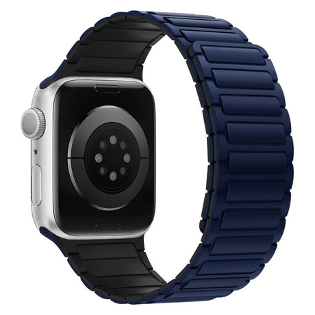 Lippa Apple Watch (38/40/41/42 mm) Magnetisk Silikone Urrem - Mørkeblå