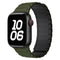 Lippa Apple Watch (38/40/41/42 mm) Magnetisk Silikone Urrem - Mørkegrøn
