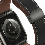 Lippa Apple Watch (38/40/41/42 mm) Magnetisk Kunstlæder  Urrem - Sort
