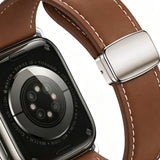 Lippa Apple Watch (38/40/41/42 mm) Magnetisk Kunstlæder Urrem - Brun