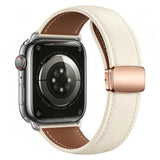Lippa Apple Watch (38/40/41/42 mm) Magnetisk Kunstlæder Urrem - Beige