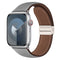 Lippa Apple Watch (38/40/41/42 mm) Magnetisk Kunstlæder  Urrem - Grå