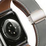 Lippa Apple Watch (38/40/41/42 mm) Magnetisk Kunstlæder  Urrem - Grå