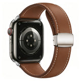 Lippa Apple Watch (42/44/45/46/49 mm) Magnetisk Kunstlæder Urrem - Brun