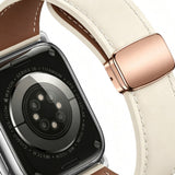 Lippa Apple Watch (42/44/45/46/49 mm) Magnetisk Kunstlæder Urrem - Beige