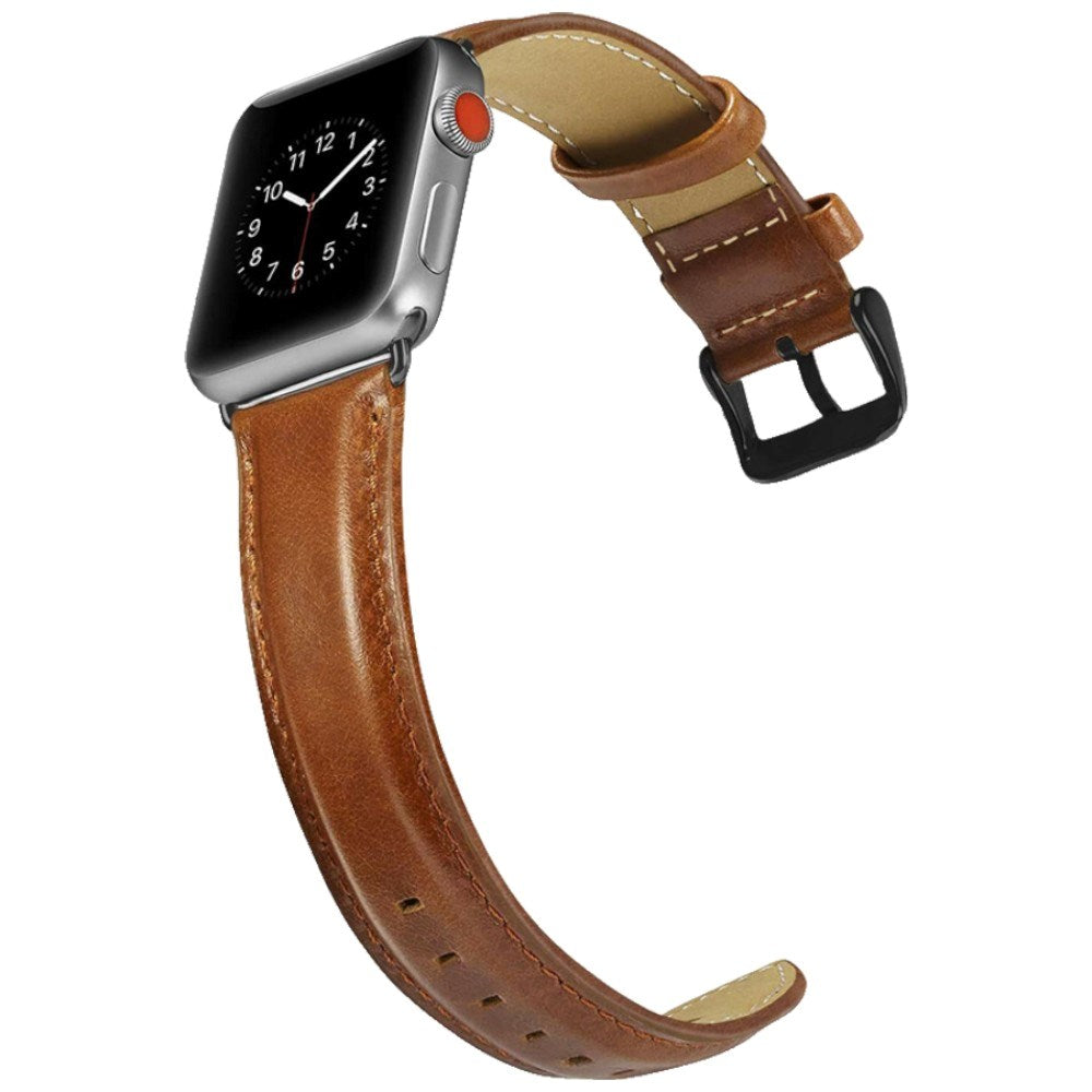 Lippa Apple Watch (38/40/41/42 mm) Kunstlæder Urrem - Brun