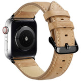 Lippa Apple Watch (38/40/41/42 mm) Kunstlæder Urrem - Lysebrun