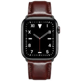 Lippa Apple Watch (38/40/41/42 mm) Kunstlæder Urrem - Mørkebrun