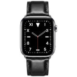 Lippa Apple Watch (42/44/45/46/49 mm) Kunstlæder Urrem - Sort