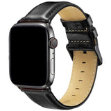 Lippa Apple Watch (42/44/45/46/49 mm) Kunstlæder Urrem - Sort
