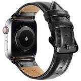 Lippa Apple Watch (42/44/45/46/49 mm) Kunstlæder Urrem - Sort