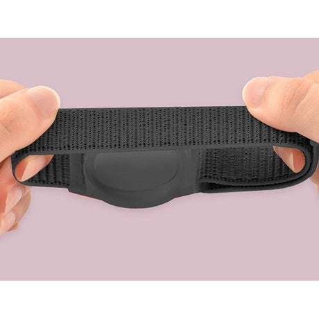 Lippa Nylon Armbånd til AirTag - Svart