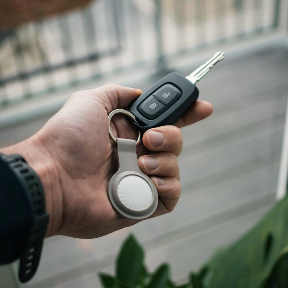 Lippa AirTag Cover m. Nøkkelring - Hvit