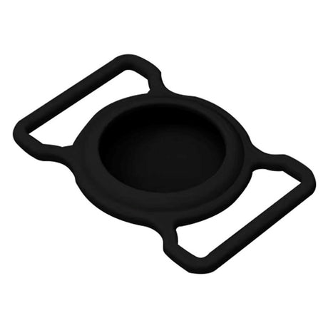 Lippa Silikon Apple AirTag Holder for Halskjede - Svart