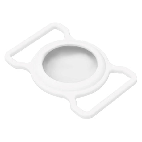 Lippa Silikon Apple AirTag Holder for Halskjede - Hvit