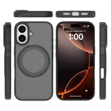 Lippa iPhone 17 Hybrid Cover m. Roterende Kickstand - MagSafe Kompatibel - Mat / Sort