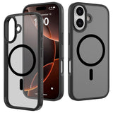 Lippa iPhone 17 Hybrid Bagside Cover - MagSafe Kompatibel - Mat / Sort