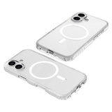 Lippa iPhone 17 Hybrid Bagside Cover - MagSafe Kompatibel - Gennemsigtig / Hvid