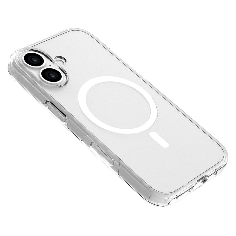 Lippa iPhone 17 Hybrid Bagside Cover - MagSafe Kompatibel - Gennemsigtig / Hvid