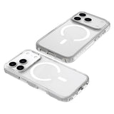 Lippa iPhone 17 Pro Hybrid Bagside Cover - MagSafe Kompatibel - Gennemsigtig / Hvid